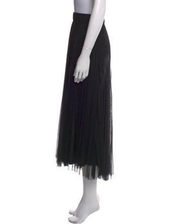 Brunello Cucinelli Mesh Accents Midi Length Skirt