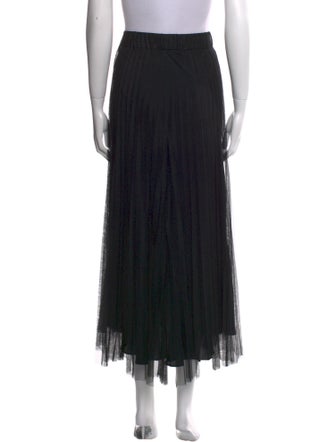 Brunello Cucinelli Mesh Accents Midi Length Skirt