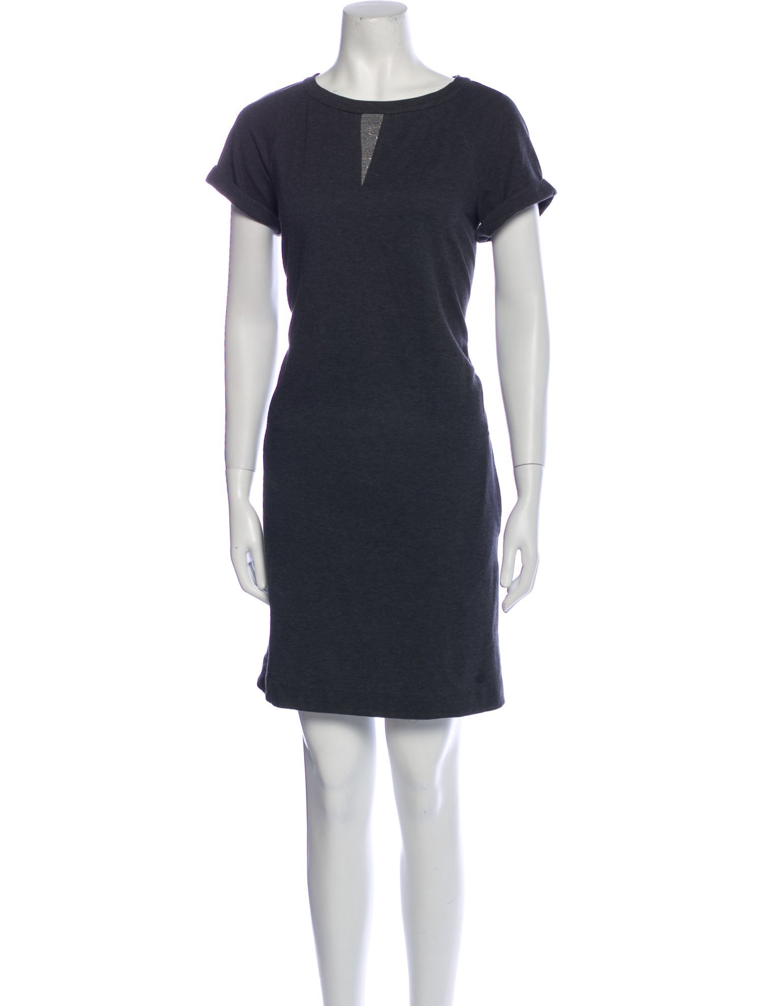 Brunello Cucinelli Scoop Neck Mini Dress