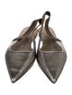 Brunello Cucinelli Leather Slingback Flats