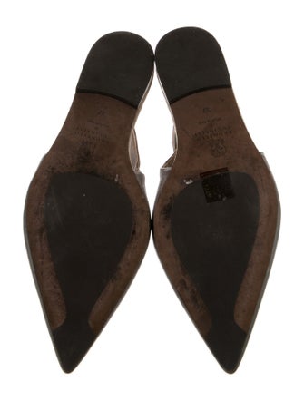 Brunello Cucinelli Leather Slingback Flats