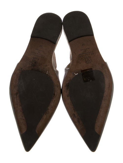 Brunello Cucinelli Leather Slingback Flats