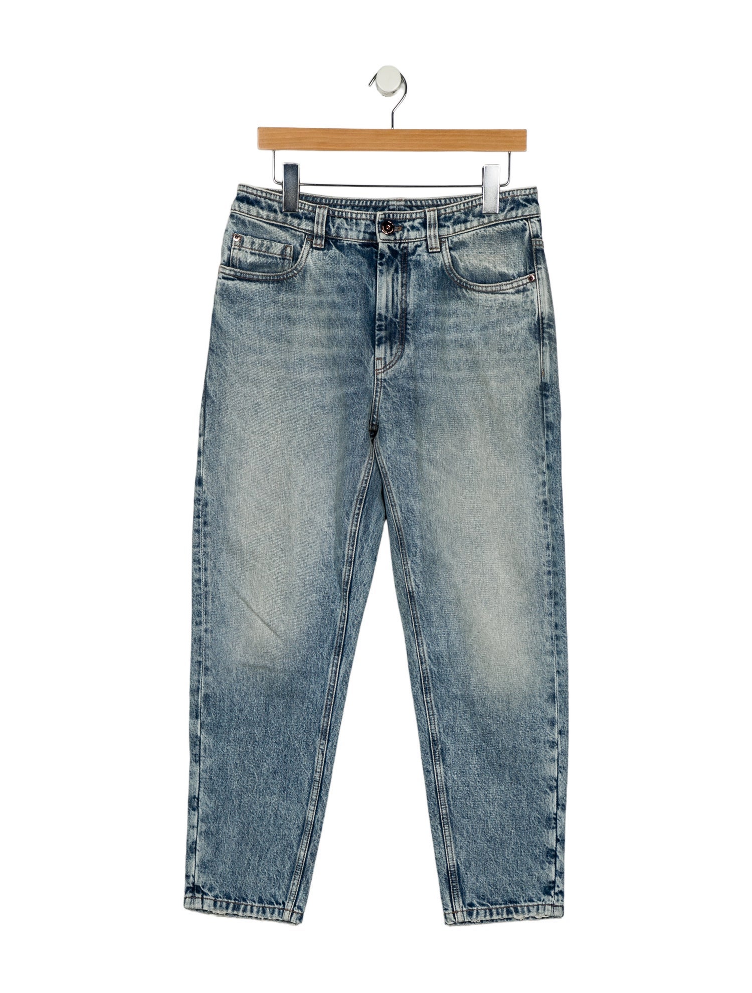 Brunello Cucinelli High-Rise Skinny Leg Jeans