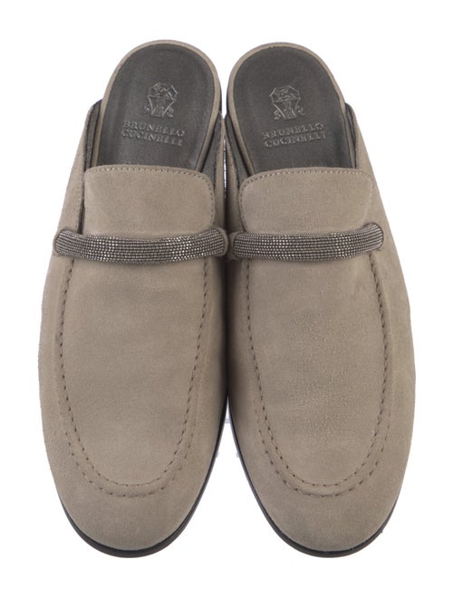 Brunello Cucinelli Monili Suede Mules