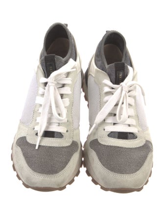 Brunello Cucinelli Monili Suede Sneakers