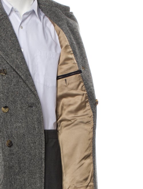 Brunello Cucinelli Cashmere Tweed Pattern Peacoat