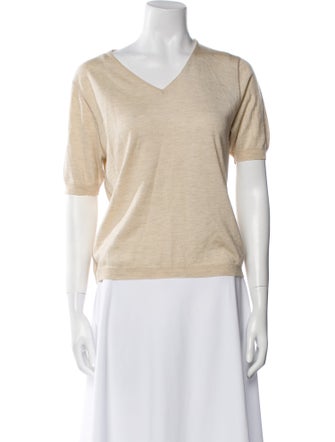 Brunello Cucinelli V-Neck Short Sleeve T-Shirt