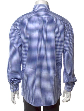 Brunello Cucinelli Plaid Print Long Sleeve Shirt