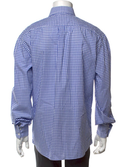 Brunello Cucinelli Plaid Print Long Sleeve Shirt