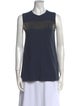 Brunello Cucinelli Crew Neck Sleeveless Top