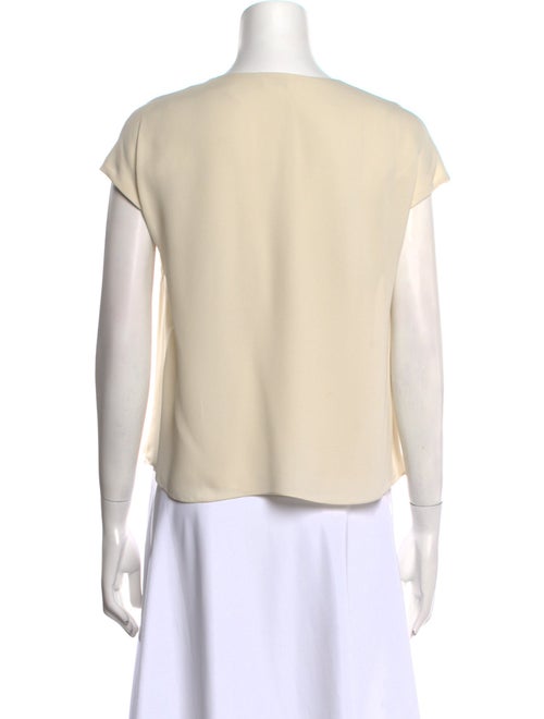 Brunello Cucinelli V-Neck Short Sleeve Blouse