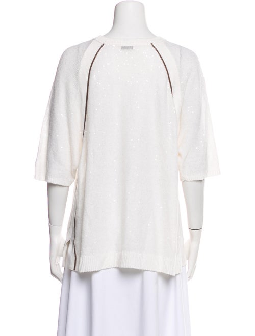 Brunello Cucinelli Linen Scoop Neck Sweater