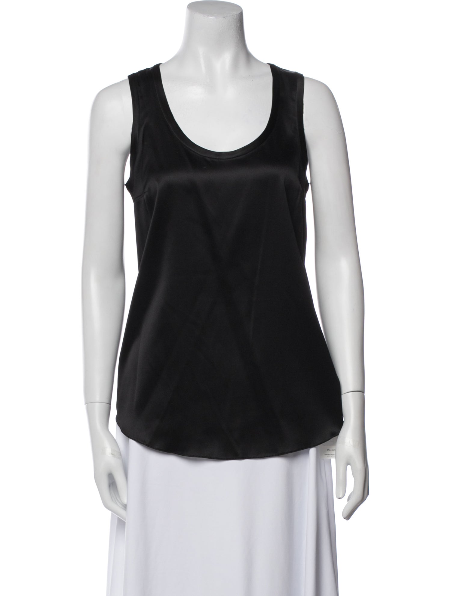 Brunello Cucinelli Silk Scoop Neck Top