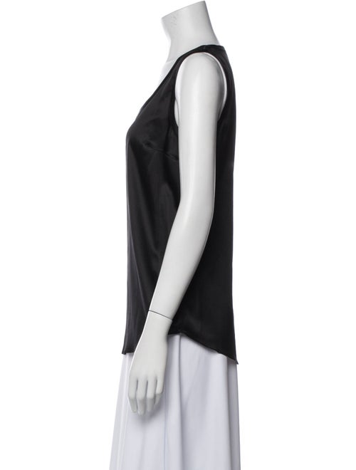 Brunello Cucinelli Silk Scoop Neck Top