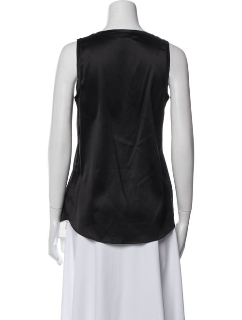 Brunello Cucinelli Silk Scoop Neck Top