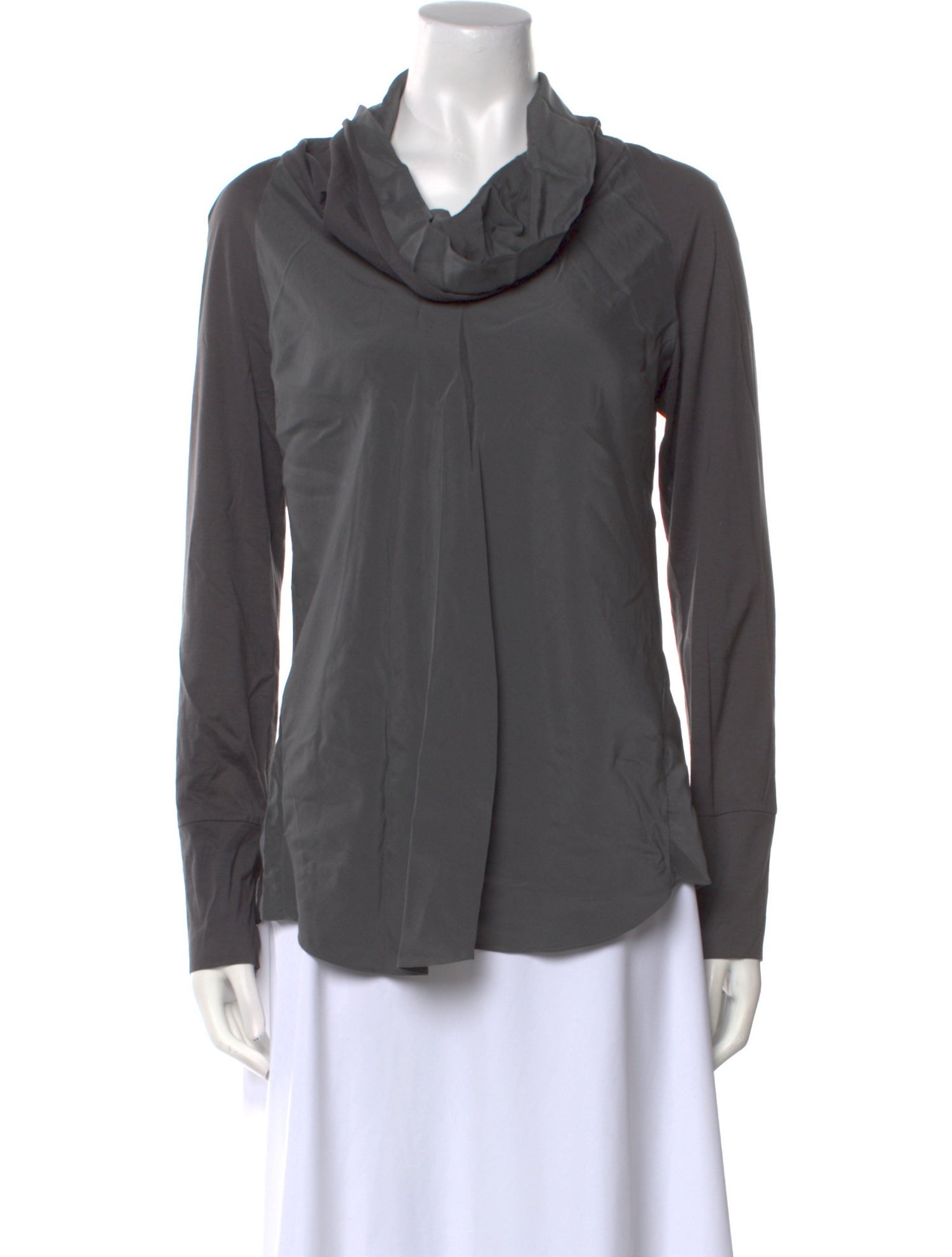 Brunello Cucinelli Cowl Neck Long Sleeve Top