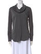 Brunello Cucinelli Cowl Neck Long Sleeve Top