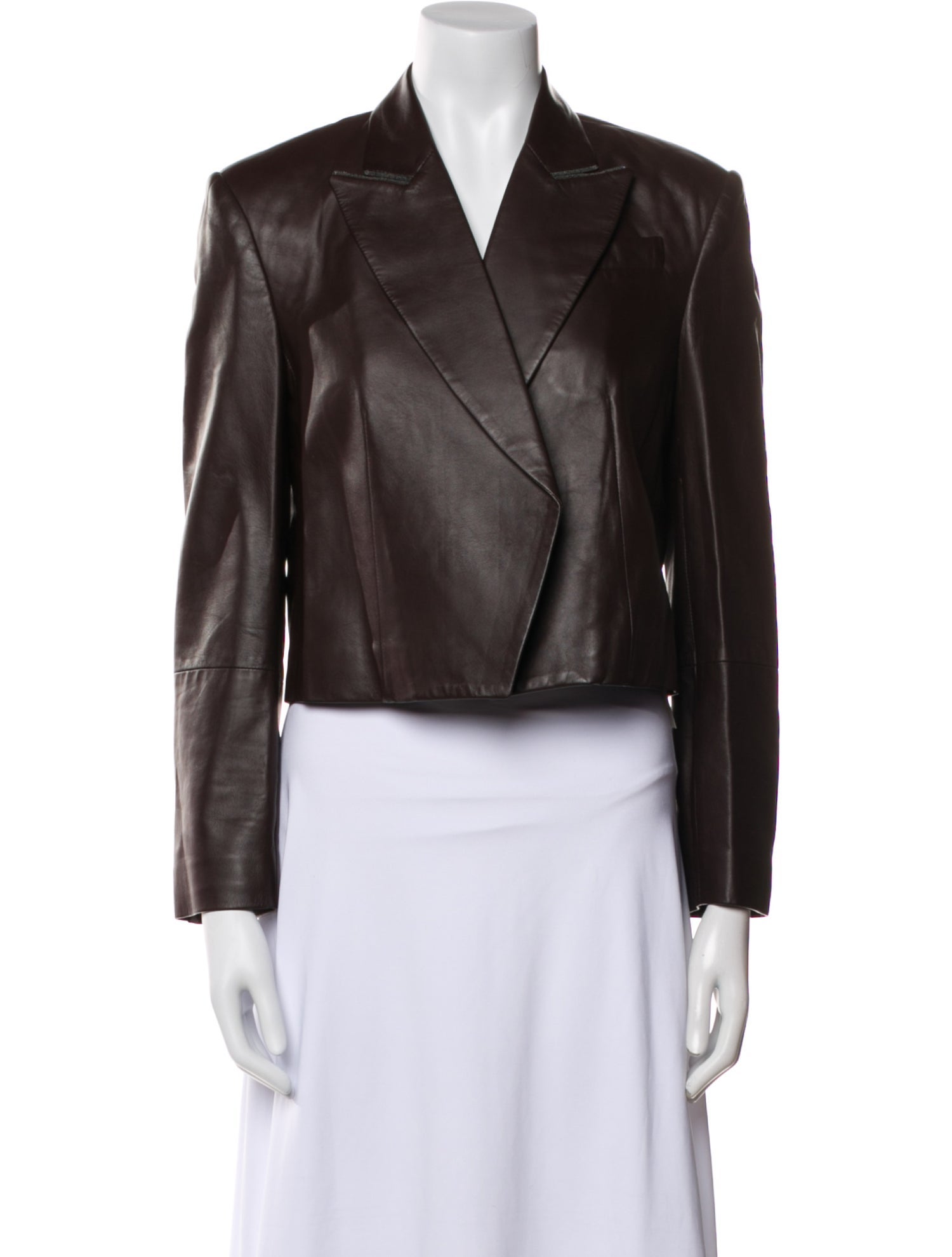 Brunello Cucinelli Leather Blazer
