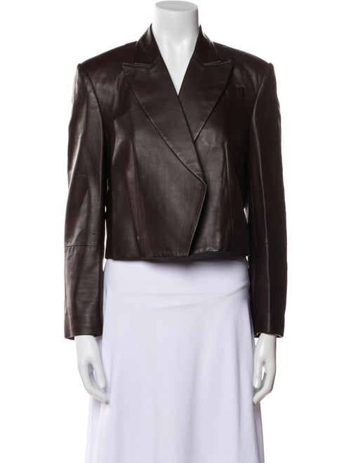 Brunello Cucinelli Leather Blazer