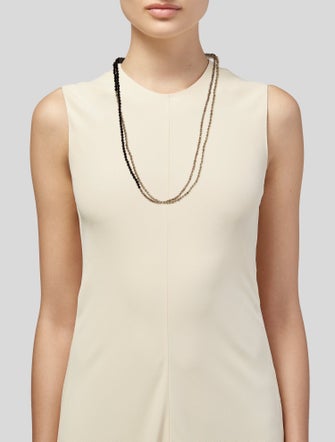 Brunello Cucinelli Beaded Double Strand Necklace