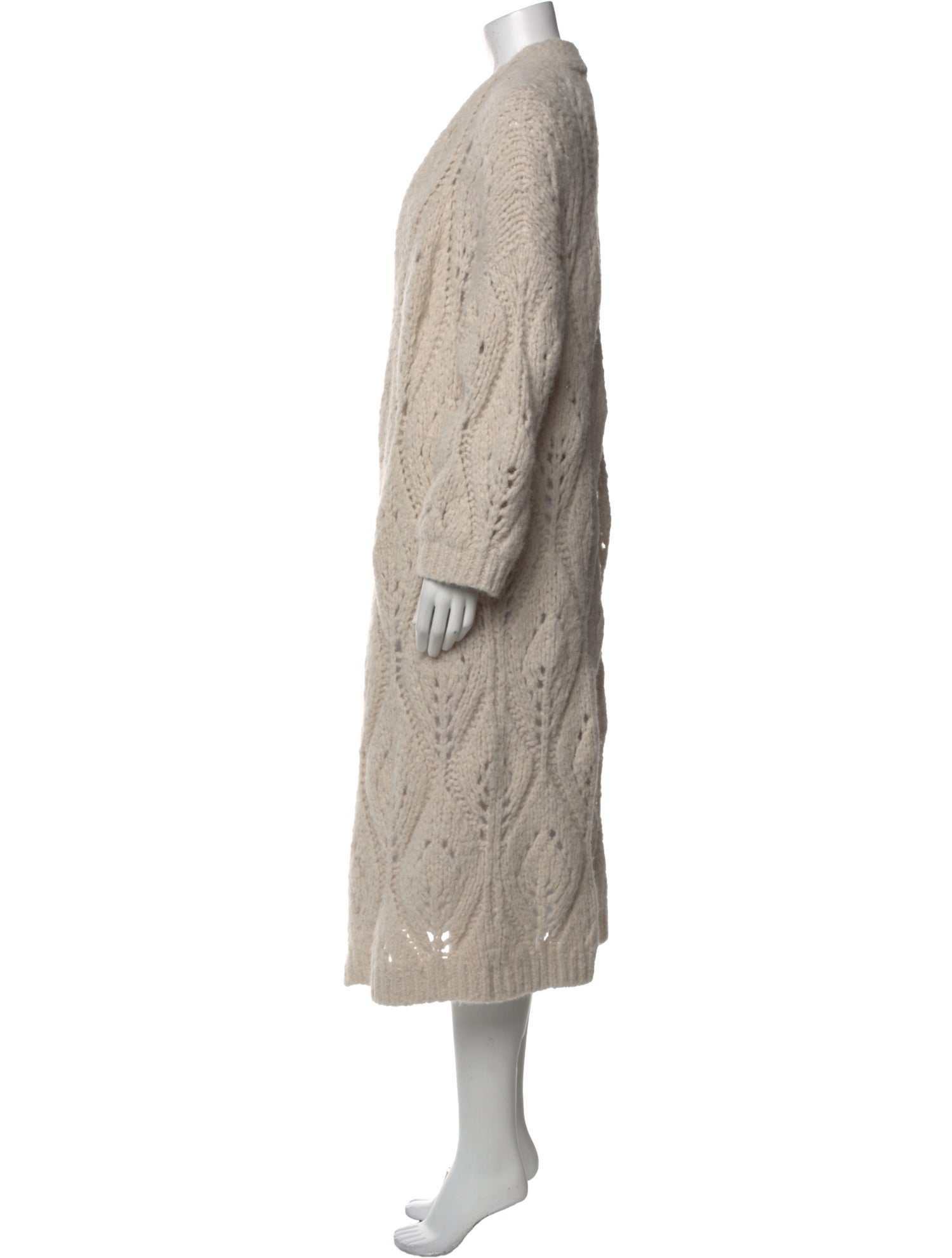 Brunello Cucinelli Alpaca Open Front Sweater