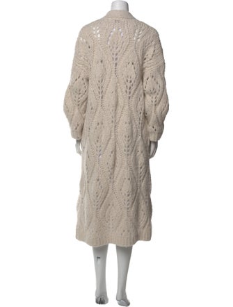 Brunello Cucinelli Alpaca Open Front Sweater