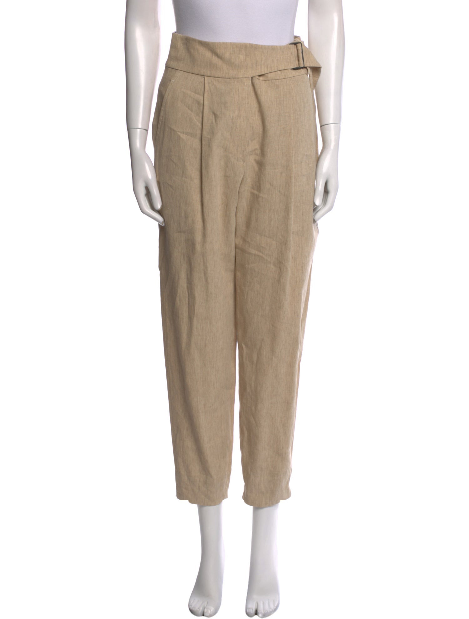 Brunello Cucinelli Linen Straight Leg Pants