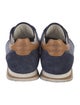 Brunello Cucinelli Leather Colorblock Pattern Sneakers