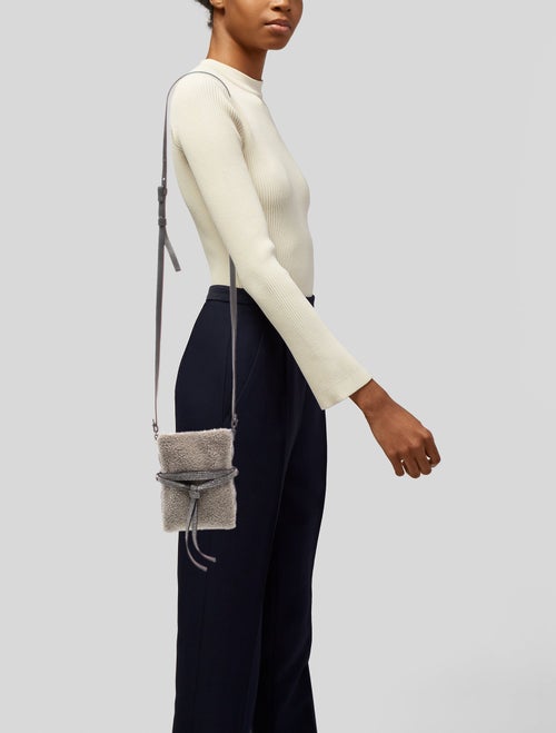 Brunello Cucinelli Shearling Crossbody Bag