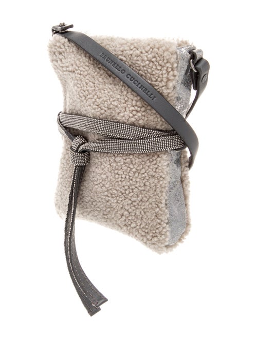 Brunello Cucinelli Shearling Crossbody Bag