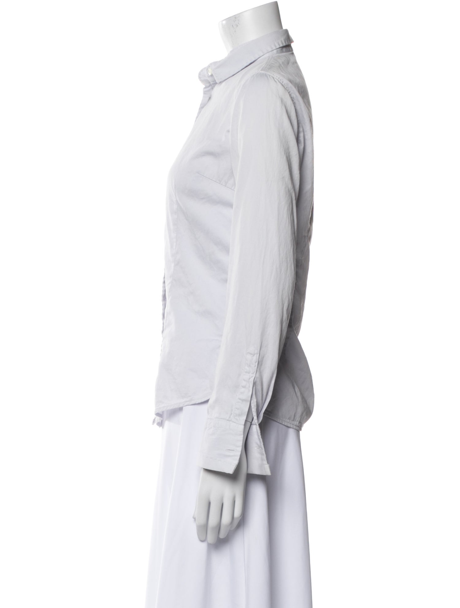 Brunello Cucinelli Long Sleeve Button-Up Top