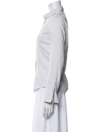 Brunello Cucinelli Long Sleeve Button-Up Top