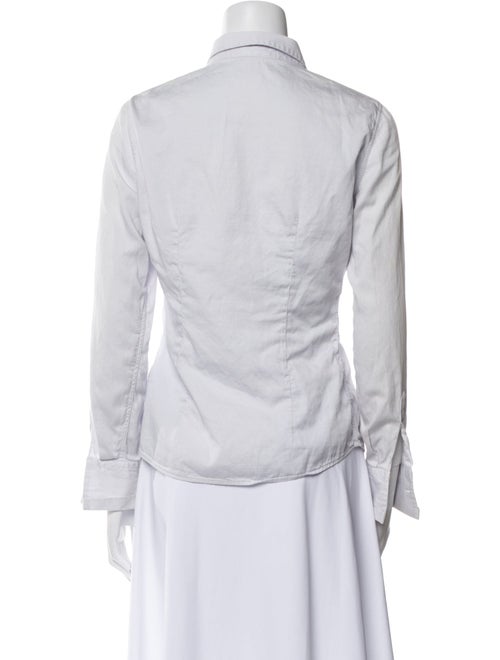 Brunello Cucinelli Long Sleeve Button-Up Top