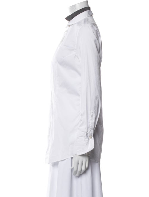 Brunello Cucinelli Long Sleeve Button-Up Top