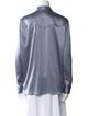 Brunello Cucinelli Silk Long Sleeve Button-Up Top