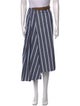 Brunello Cucinelli Striped Midi Length Skirt
