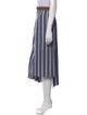 Brunello Cucinelli Striped Midi Length Skirt
