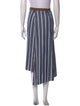 Brunello Cucinelli Striped Midi Length Skirt