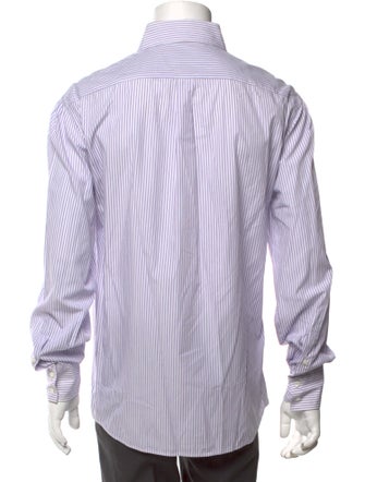 Brunello Cucinelli Striped Long Sleeve Dress Shirt