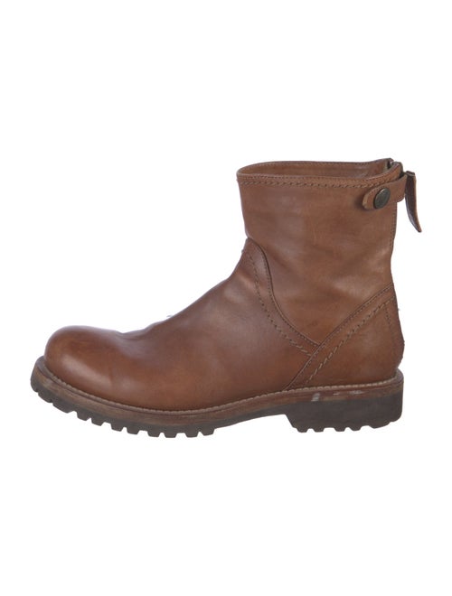 Brunello Cucinelli Leather Moto Boots