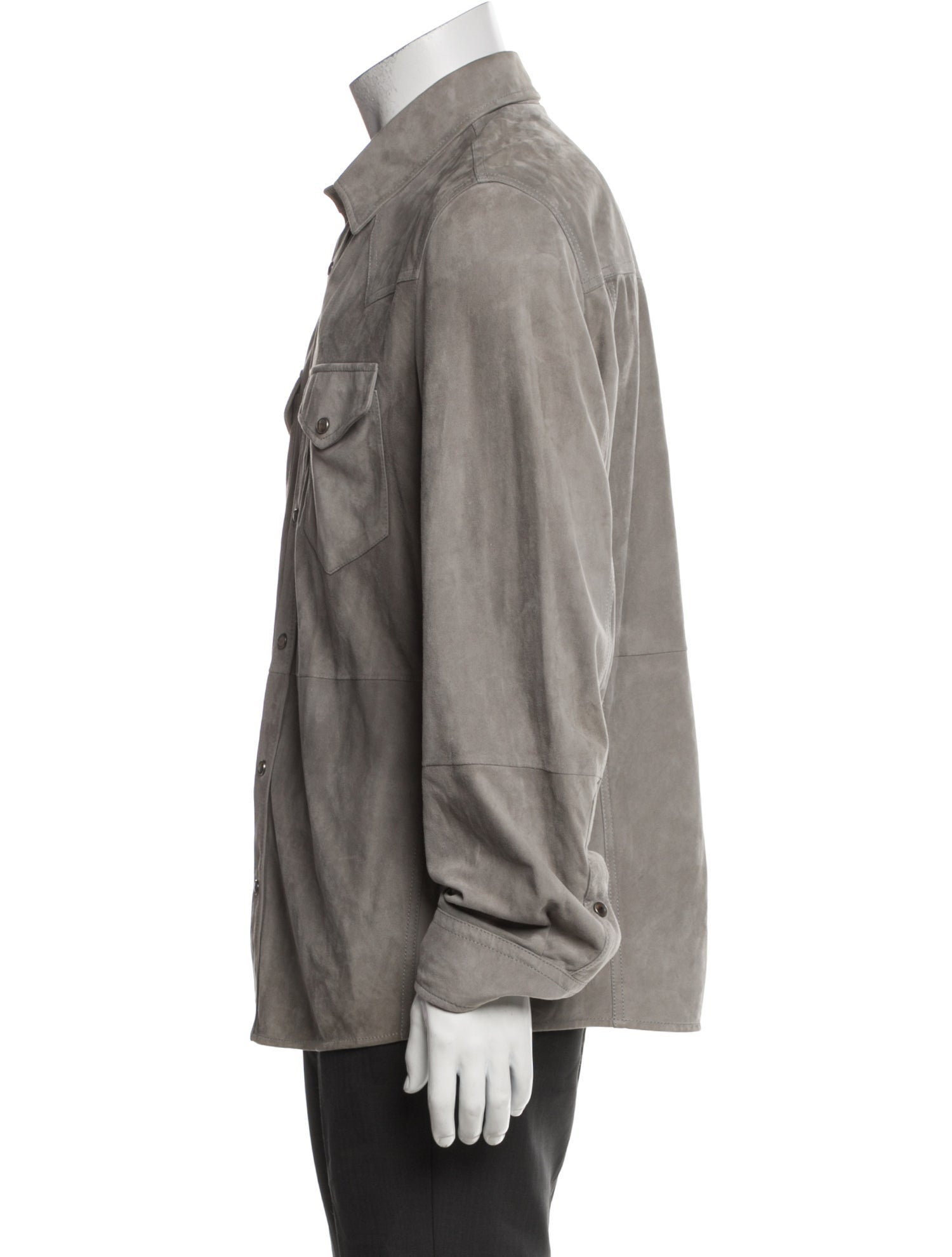 Brunello Cucinelli Leather Utility Jacket