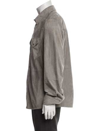 Brunello Cucinelli Leather Utility Jacket