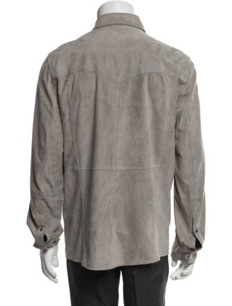 Brunello Cucinelli Leather Utility Jacket