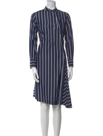 Brunello Cucinelli Striped Knee-Length Dress