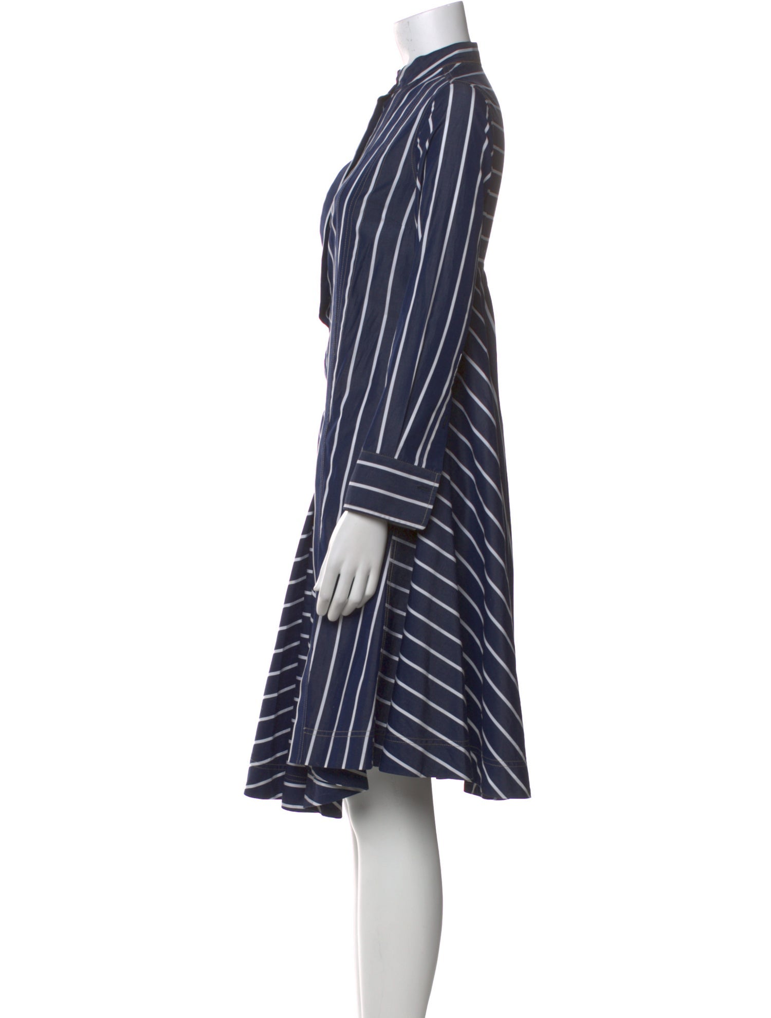 Brunello Cucinelli Striped Knee-Length Dress