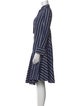 Brunello Cucinelli Striped Knee-Length Dress