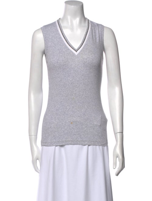 Brunello Cucinelli V-Neck Sleeveless Top