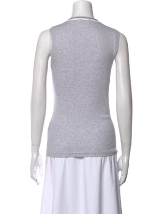 Brunello Cucinelli V-Neck Sleeveless Top