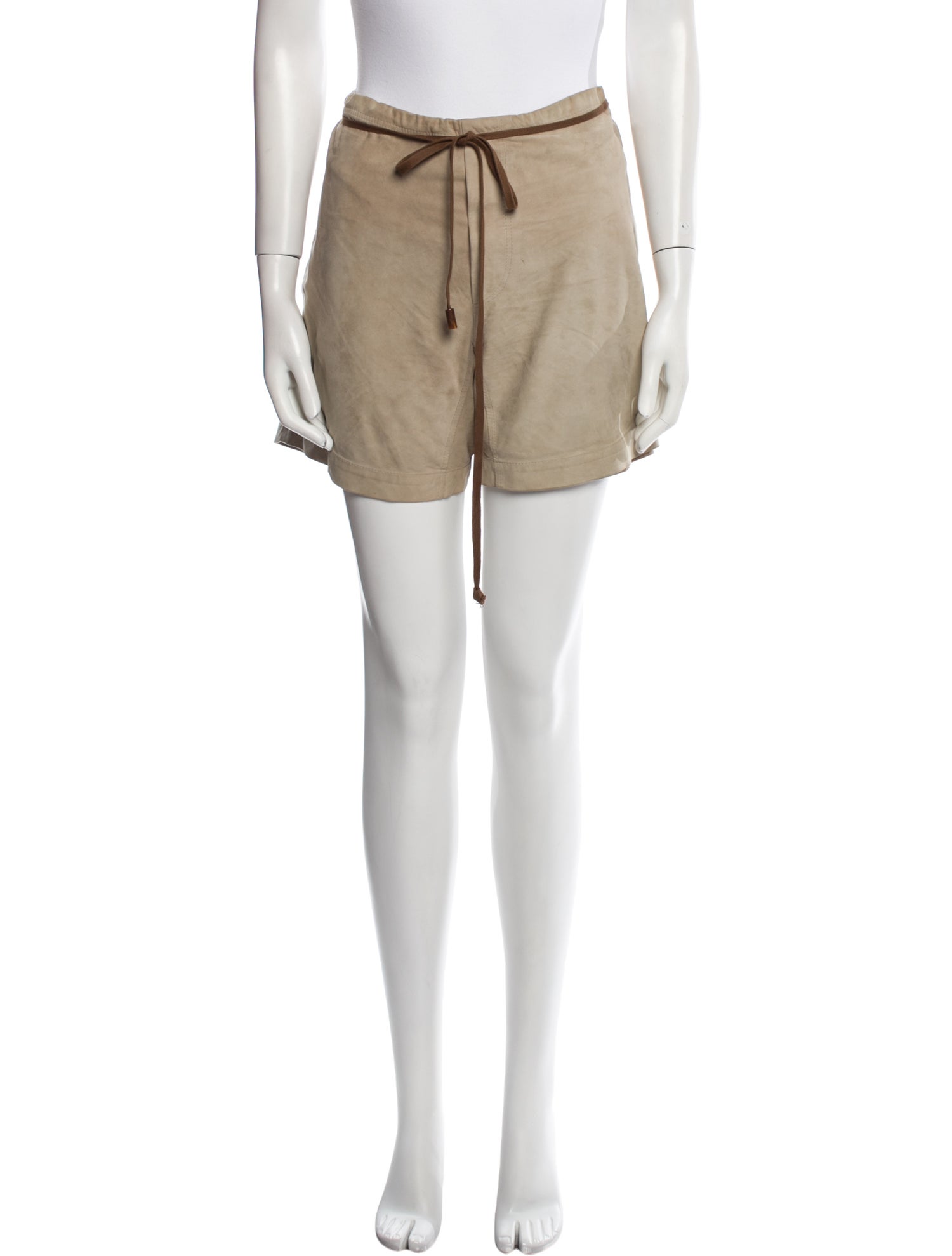 Brunello Cucinelli Leather Knee-Length Shorts