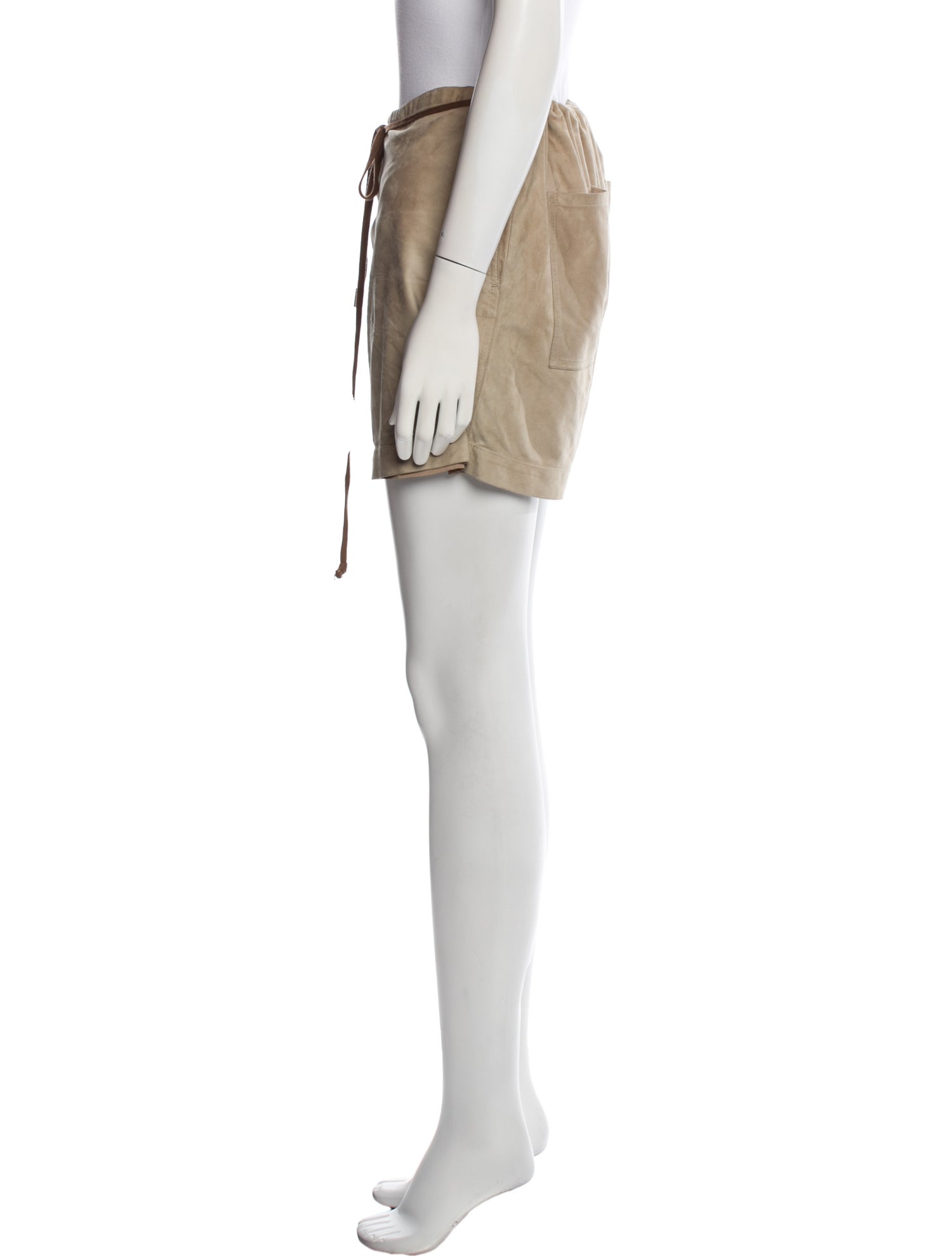 Brunello Cucinelli Leather Knee-Length Shorts